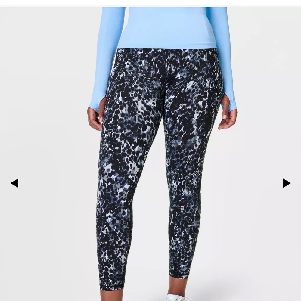 Sweaty Betty. Power 7/8 Workout Leggings. Color:Grey Dapple Print. Large. NWT.